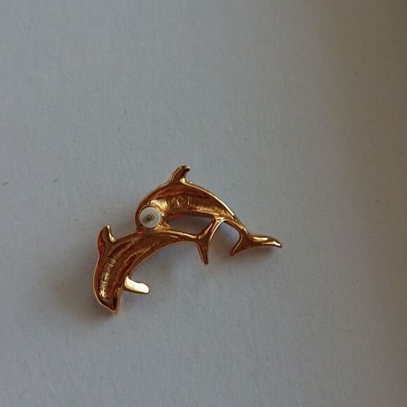 Swarovski clear crystal dolphin brooch pin - Picture 2 of 7